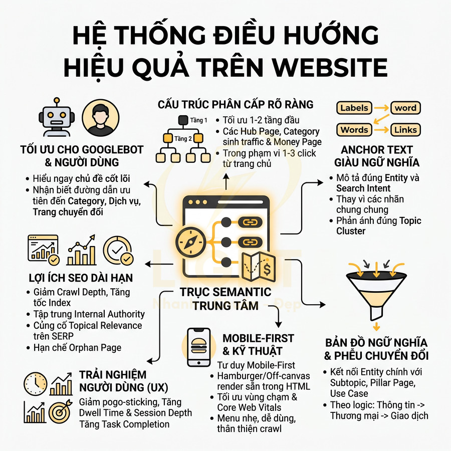 Thiết kế menu website chuẩn SEO như thế nào để tăng trải nghiệm và thứ hạng?