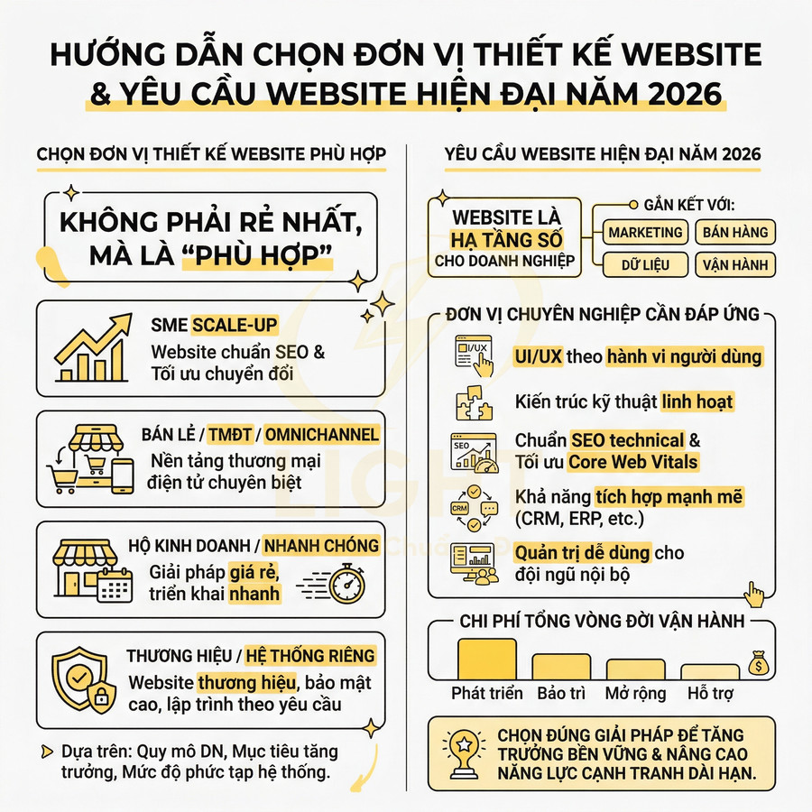 Top công ty thiết kế website chuyên nghiệp giá tốt năm 2026