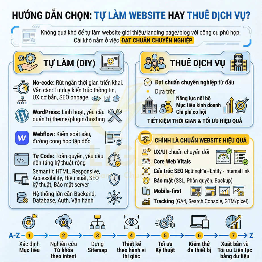 Tự làm website chuyên nghiệp có khó không?