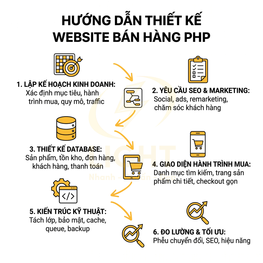 Hướng dẫn thiết kế website bán hàng bằng PHP