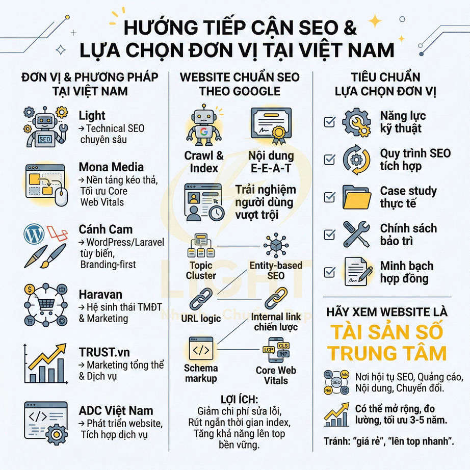 Những đơn vị thiết kế website chuẩn SEO uy tín hàng đầu Việt Nam hiện nay