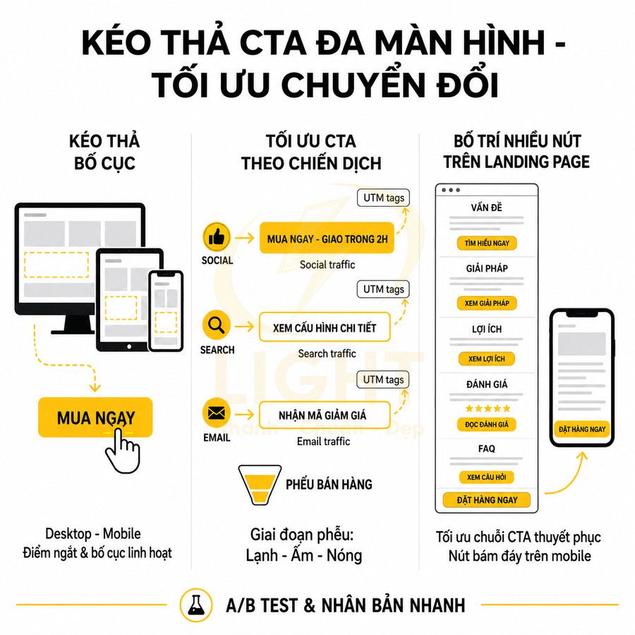 Hướng dẫn tối ưu nút kêu gọi hành động CTA đa màn hình để tăng chuyển đổi trên landing page