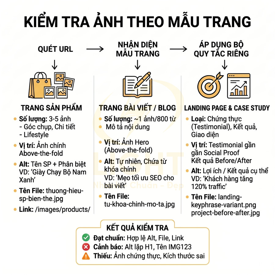Hướng dẫn kiểm tra và tối ưu thẻ alt hình ảnh cho trang sản phẩm, bài viết blog, landing page và case study