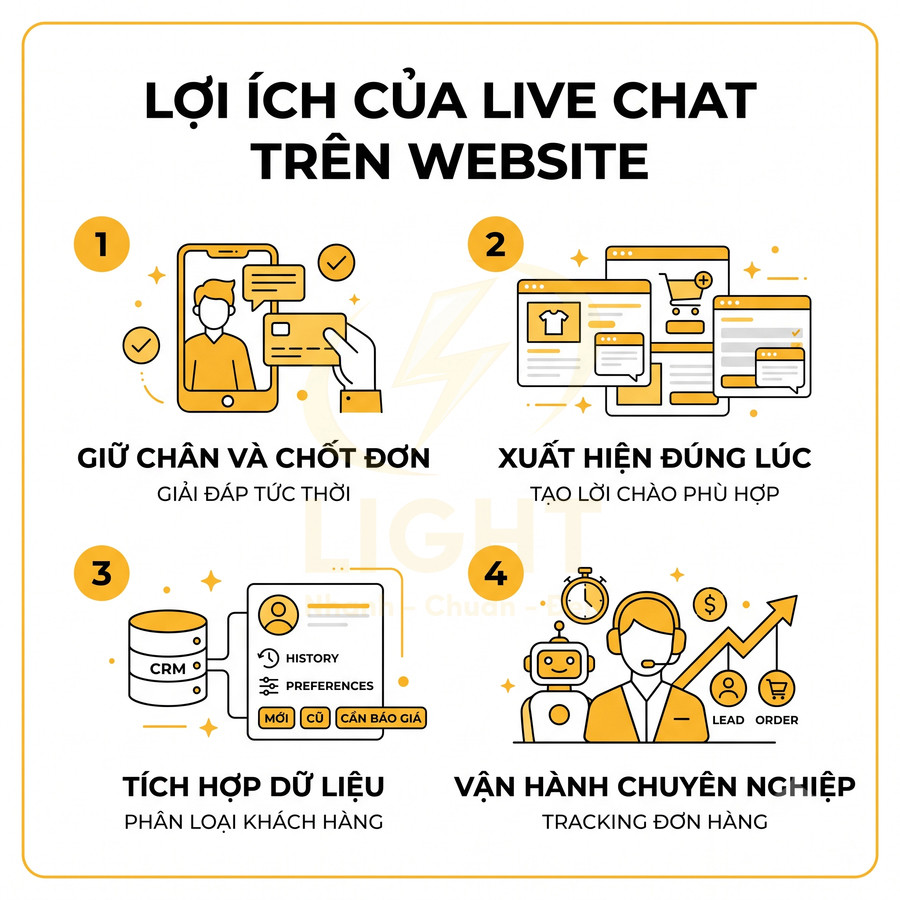 Có nên thêm live chat vào website bán hàng không?