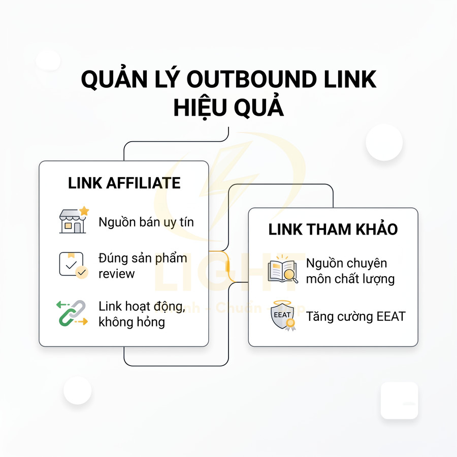 Hướng dẫn quản lý outbound link hiệu quả với link affiliate và link tham khảo chuẩn SEO