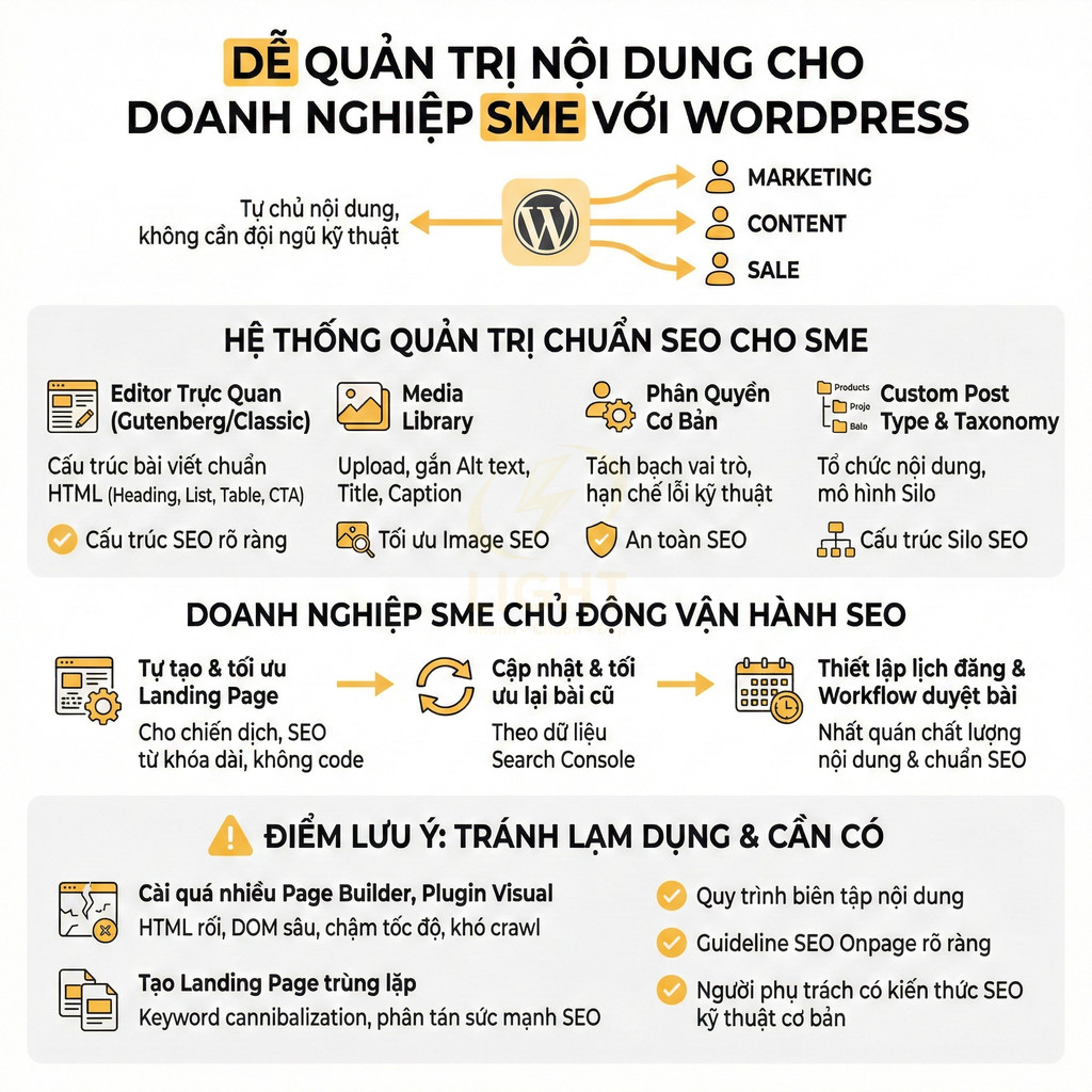 Hướng dẫn quản trị nội dung và tối ưu SEO cho doanh nghiệp SME bằng nền tảng WordPress