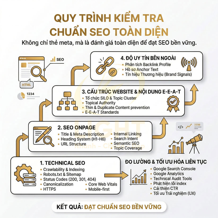 Cách kiểm tra website chuẩn SEO từng bước cho người mới