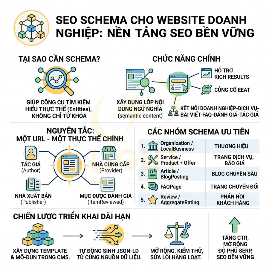 Thiết kế website chuẩn SEO có cần schema không? Những loại schema nên dùng