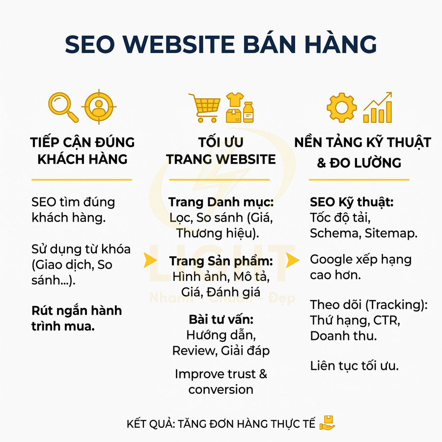 SEO website bán hàng giúp tăng đơn hàng như thế nào?