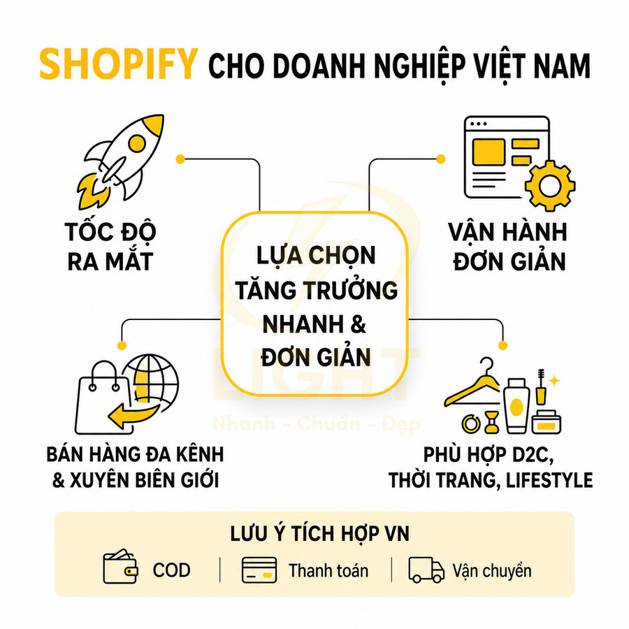 Website bán hàng bằng Shopify có phù hợp với thị trường Việt Nam không?