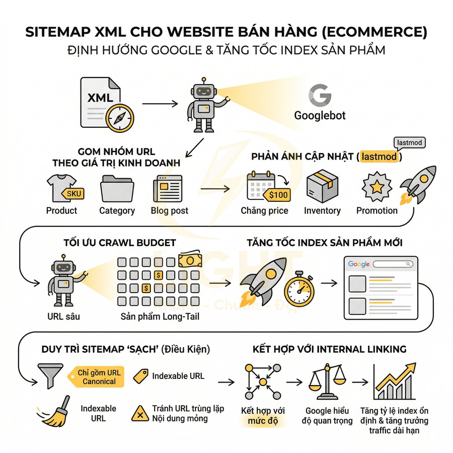 Sitemap website bán hàng giúp tăng index như thế nào?