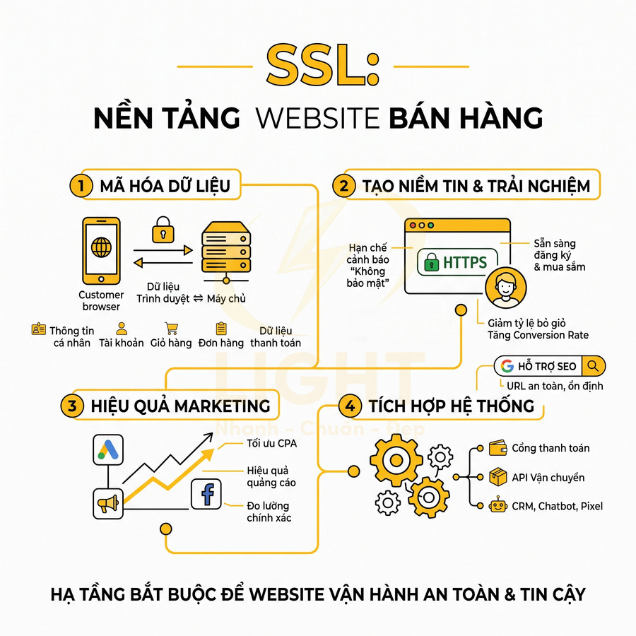 SSL quan trọng thế nào với website bán hàng?