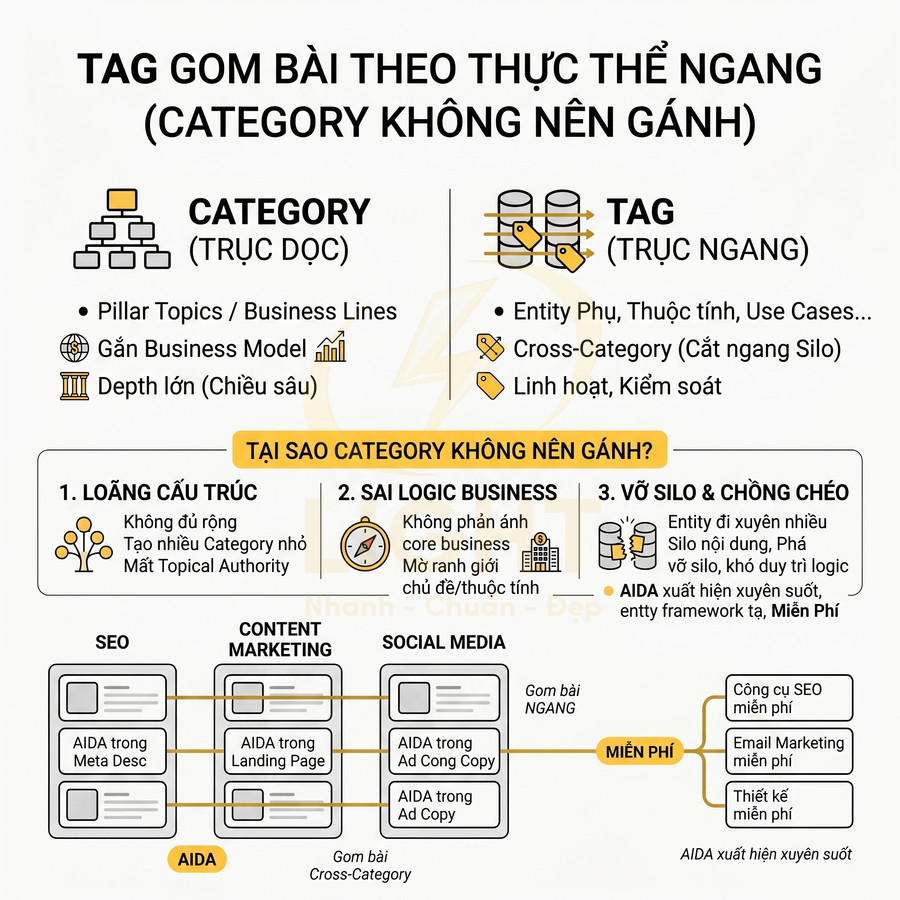 Hướng dẫn phân biệt category và tag trong cấu trúc nội dung website chuẩn SEO