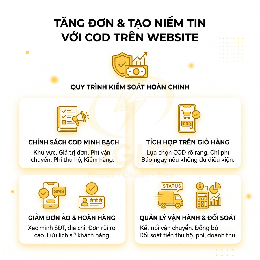 Tích hợp COD trên website bán hàng cần lưu ý điều gì?
