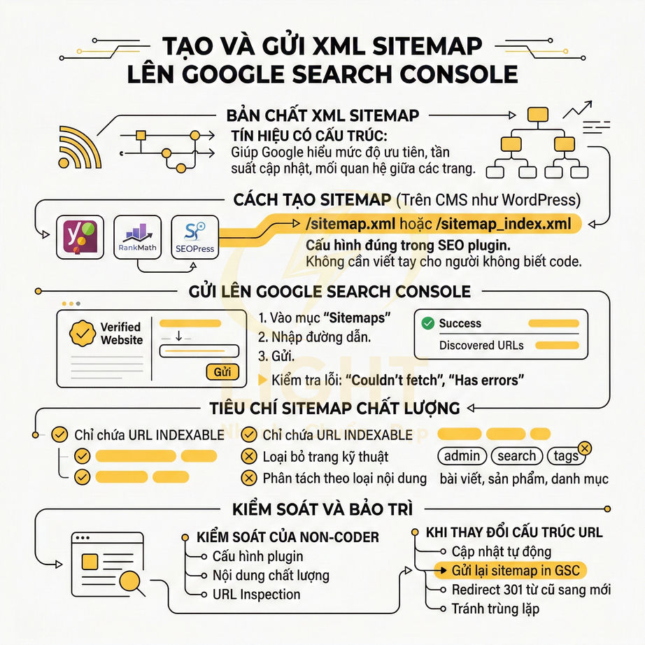Hướng dẫn tạo và gửi XML sitemap lên Google Search Console bằng plugin SEO WordPress