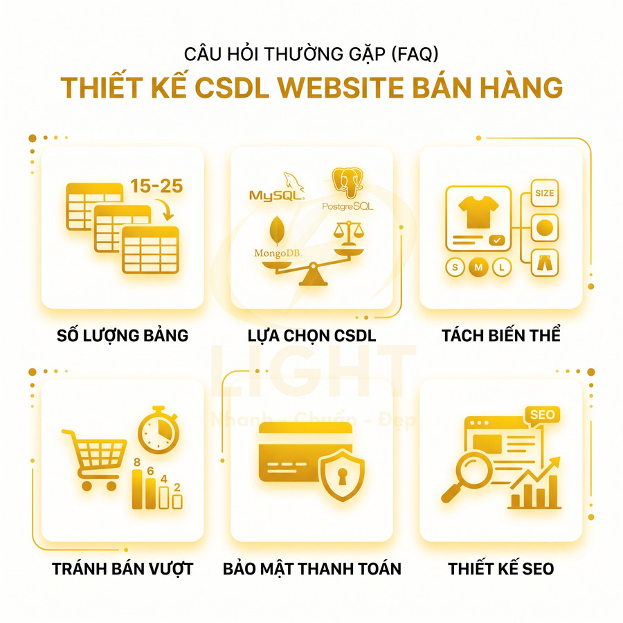 Các yếu tố quan trọng khi thiết kế cơ sở dữ liệu website bán hàng và tối ưu SEO