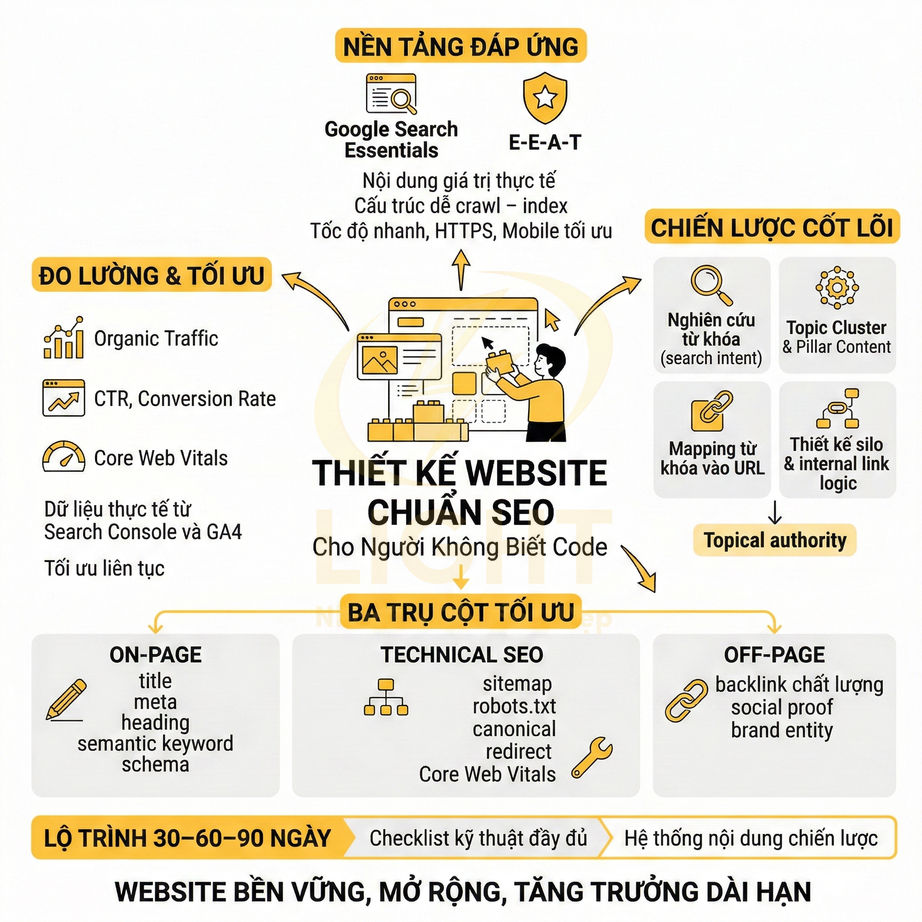 Tài liệu thiết kế website chuẩn SEO dành cho người không biết code