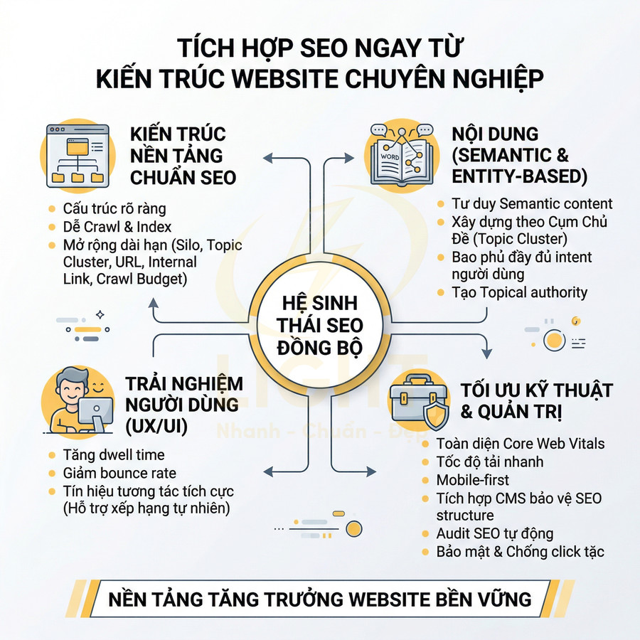 Các yếu tố SEO cần có trong thiết kế website chuyên nghiệp