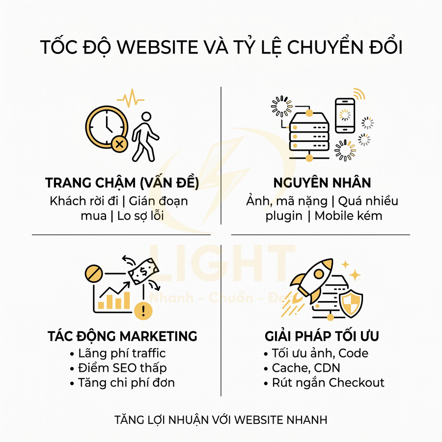 Website bán hàng tải chậm ảnh hưởng đến doanh thu như thế nào?