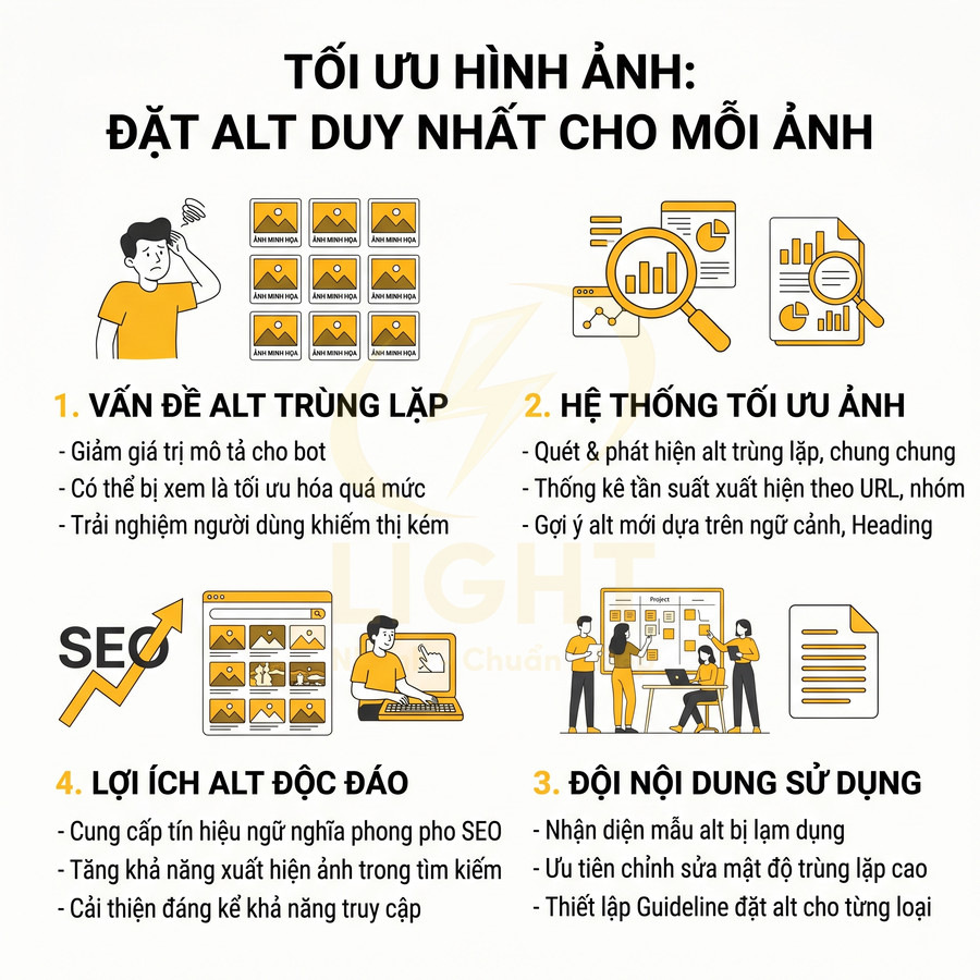 Hướng dẫn tối ưu thẻ alt hình ảnh chuẩn SEO với ví dụ minh họa và lợi ích chi tiết