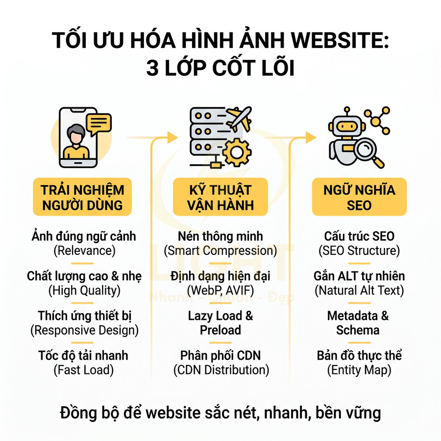 Ảnh trên website chuẩn SEO nên tối ưu ra sao để vừa đẹp vừa nhanh?