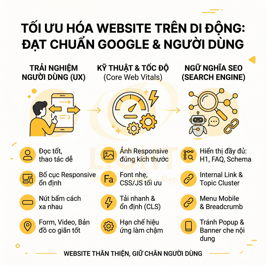 Website chuẩn SEO trên mobile cần đáp ứng những gì?