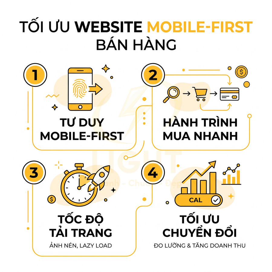 Thiết kế website bán hàng chuẩn mobile cần chú ý những điểm nào?