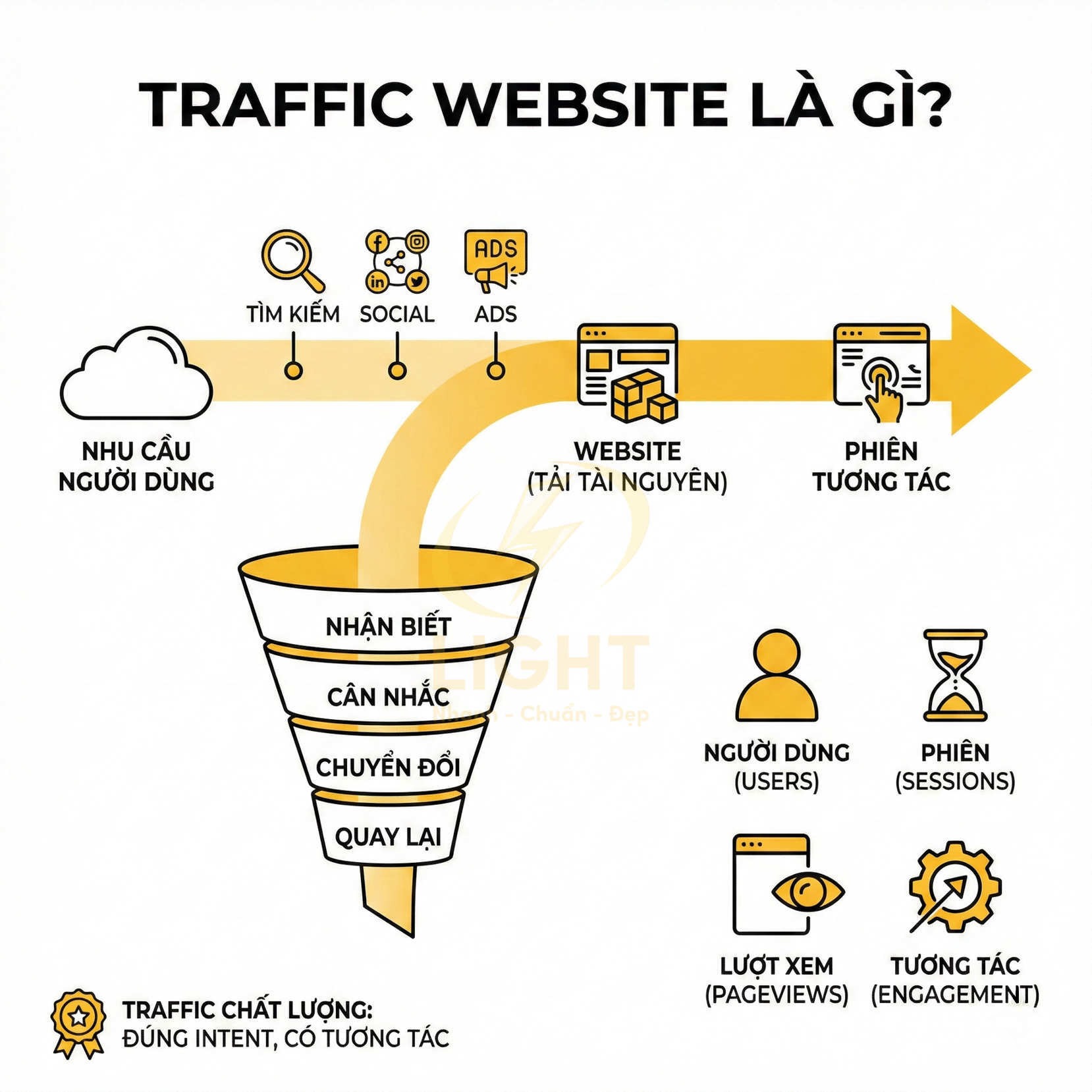 Traffic website là gì? Toàn bộ kiến thức từ A–Z cho người mới