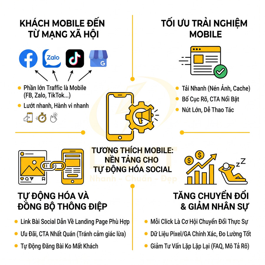 Mô hình giải pháp marketing tự động hóa social tối ưu trải nghiệm và chuyển đổi trên thiết bị di động