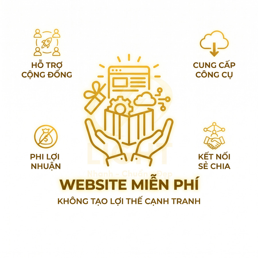 Thiết kế giới thiệu website miễn phí phi lợi nhuận hỗ trợ cộng đồng cung cấp công cụ và kết nối sẻ chia