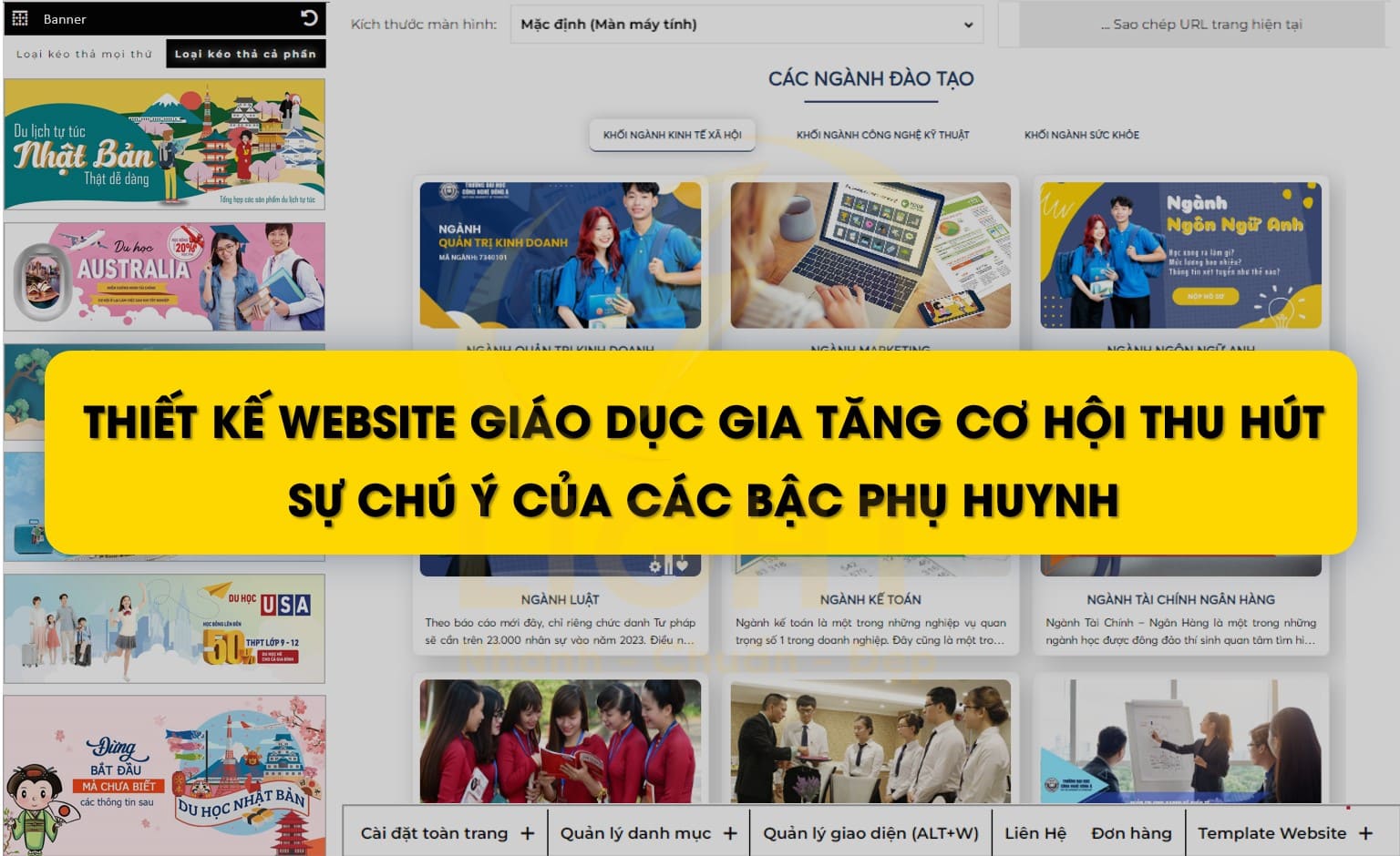 Thiết kế web giáo dục mang lại nhiều lợi ích tuyệt vời