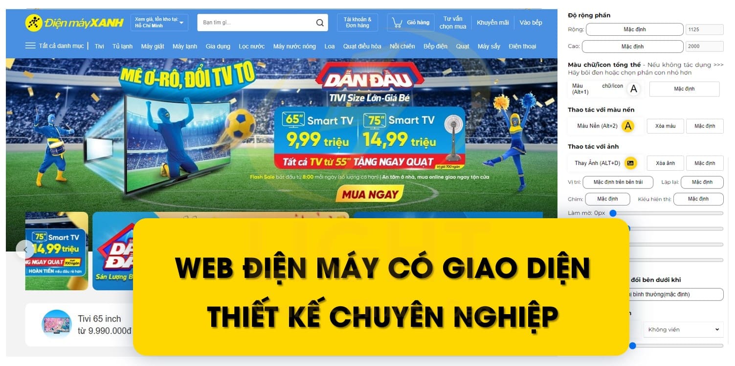 Thiết Kế Web Điện Máy Đa Tính Năng