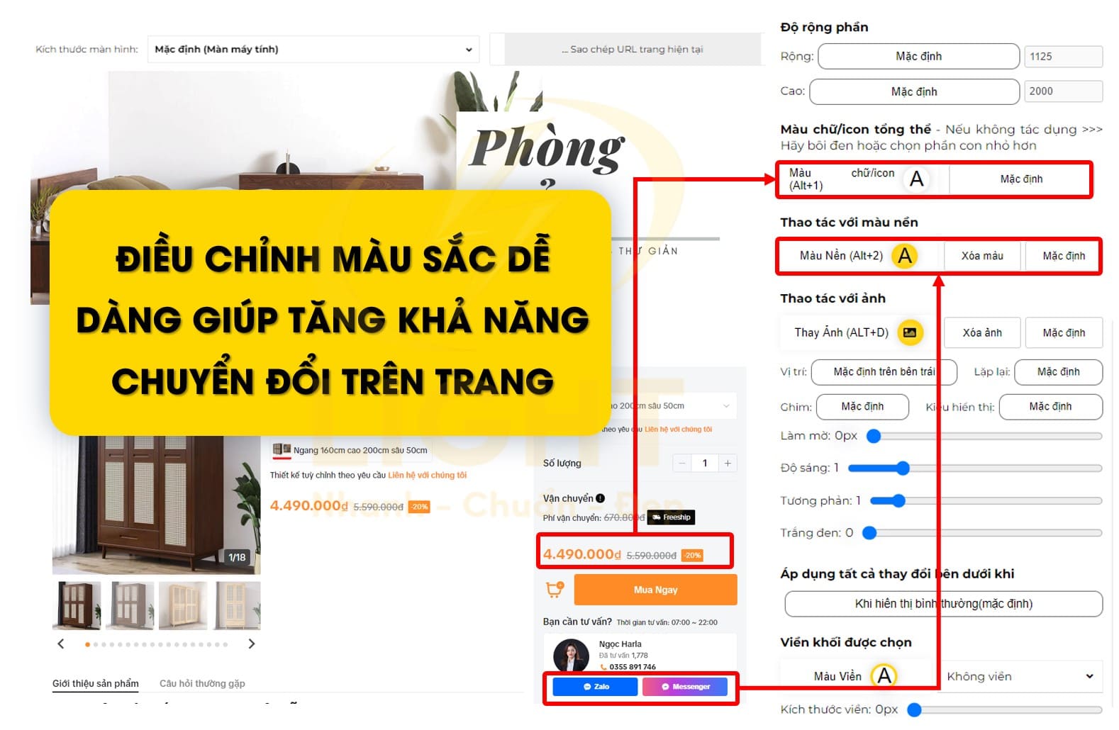 Giá thiết kế website trên Landing Page hợp lý