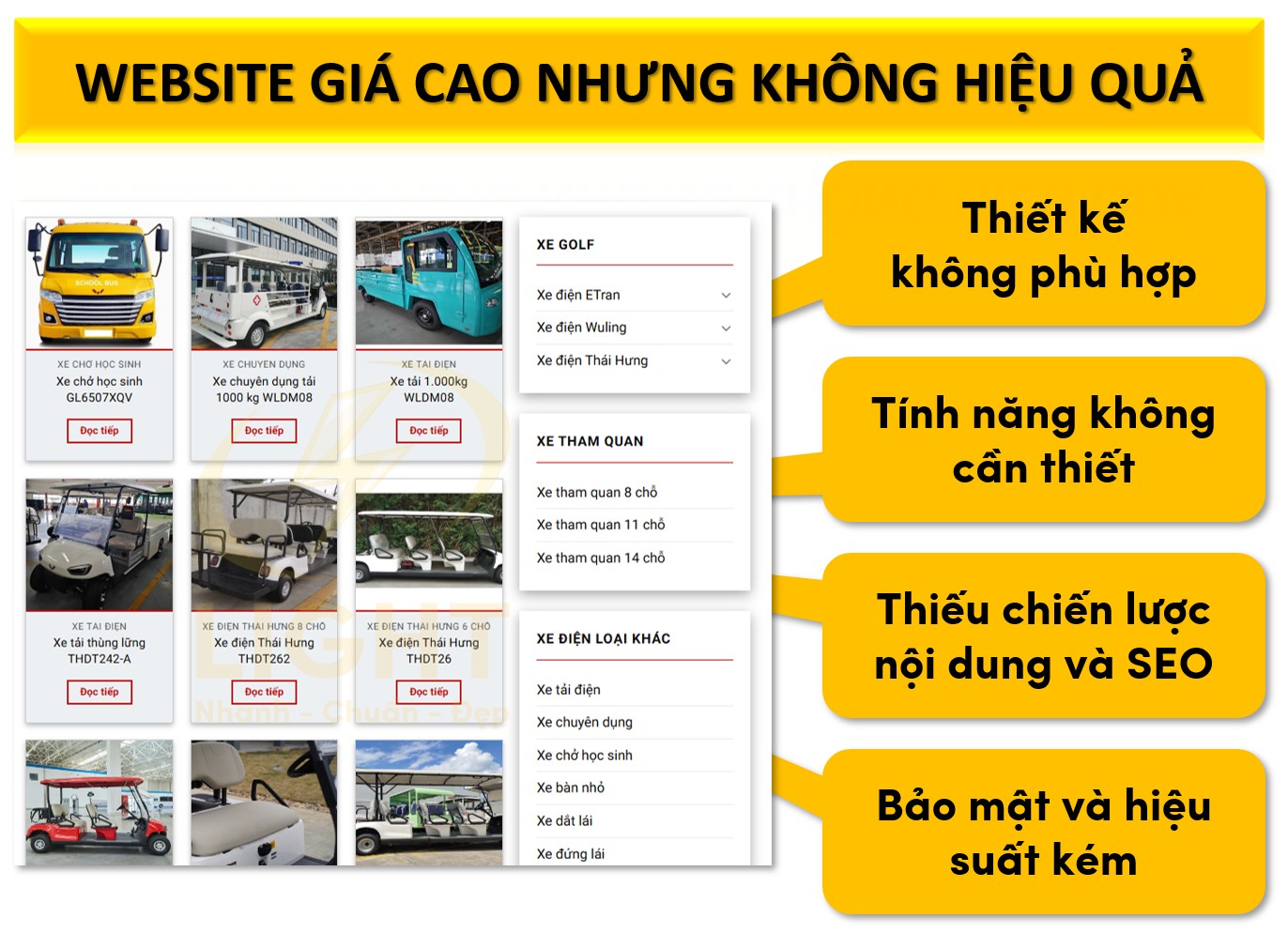 website giá cao nhưng không hiệu quả