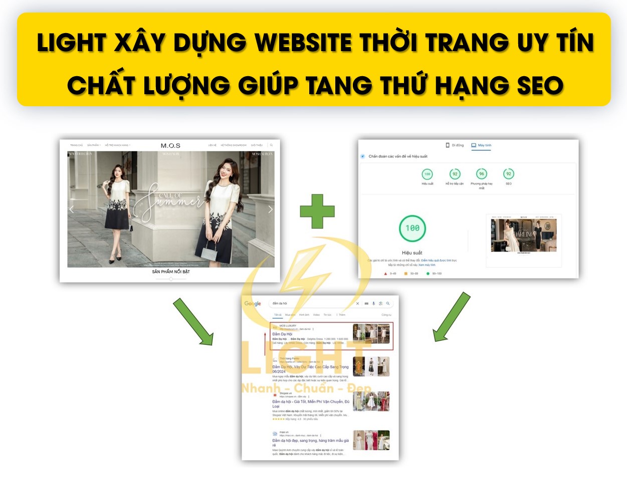 LIGHT xây dựng Website thời trang uy tín, chất lượng