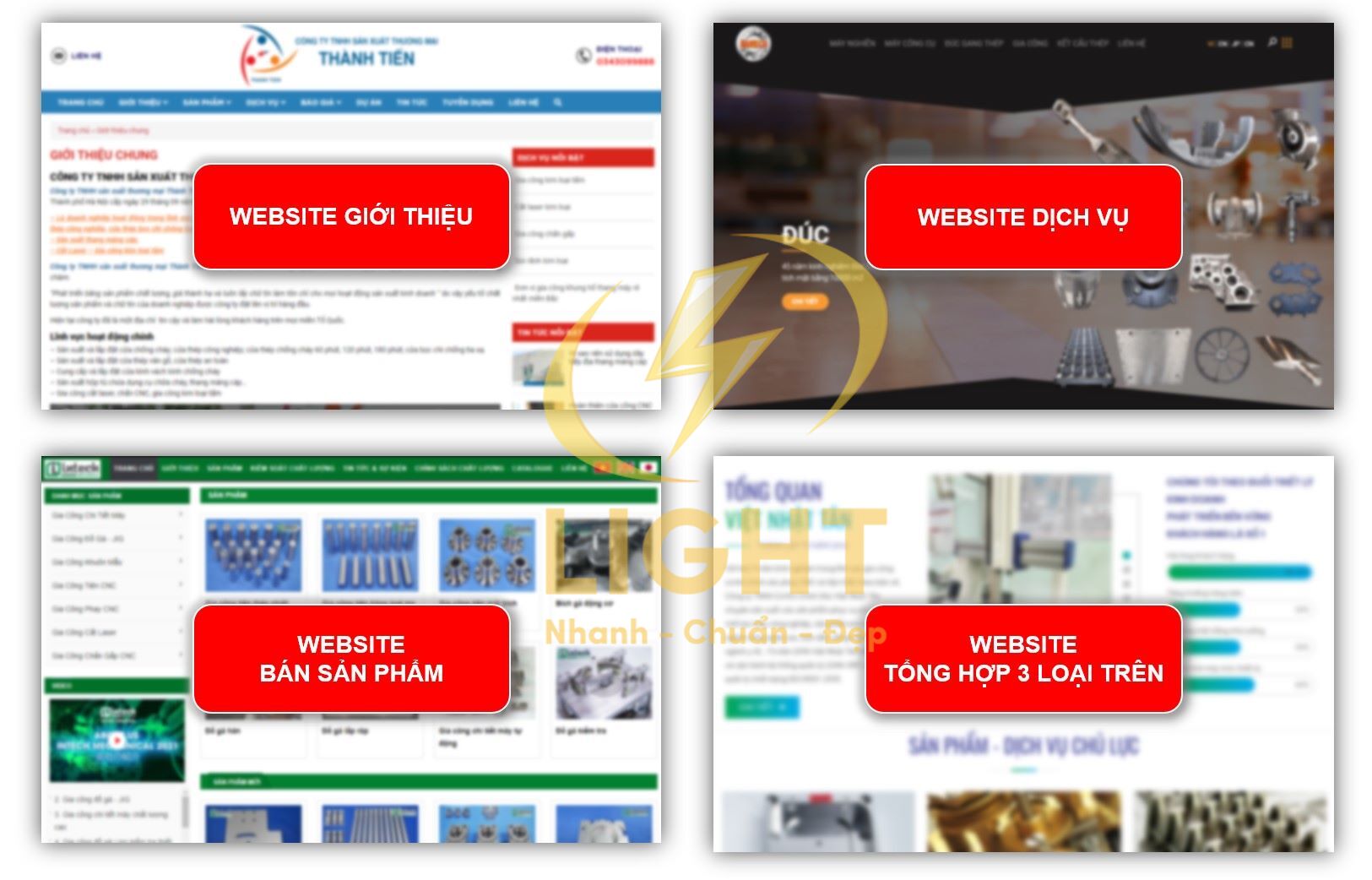 Các loại website cơ khí hiện nay