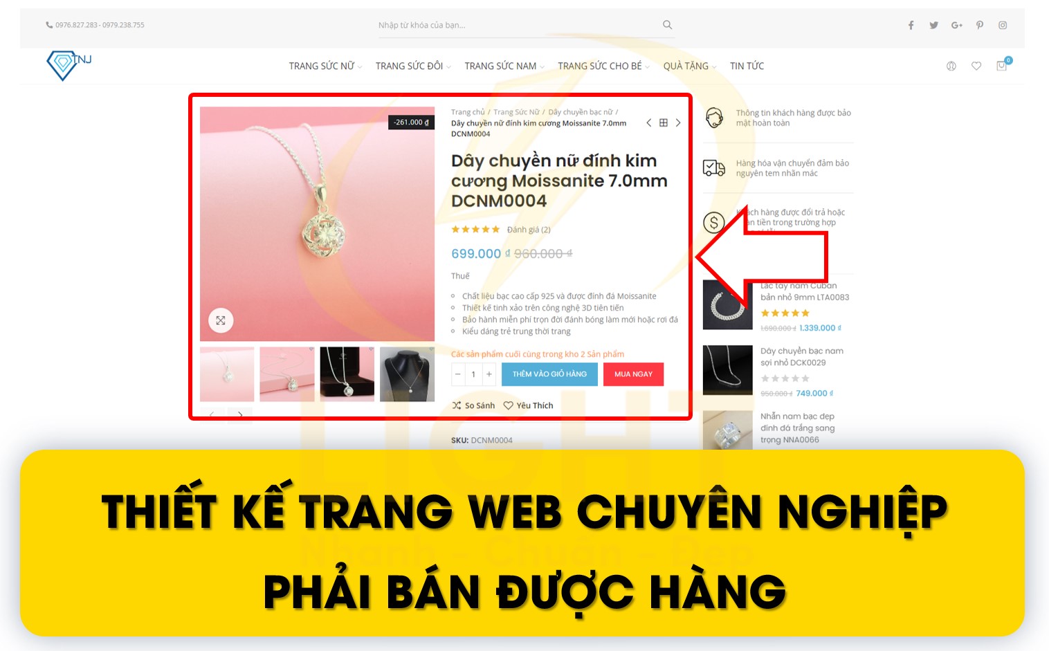 Thiết kế trang web chuyên nghiệp phải bán được hàng