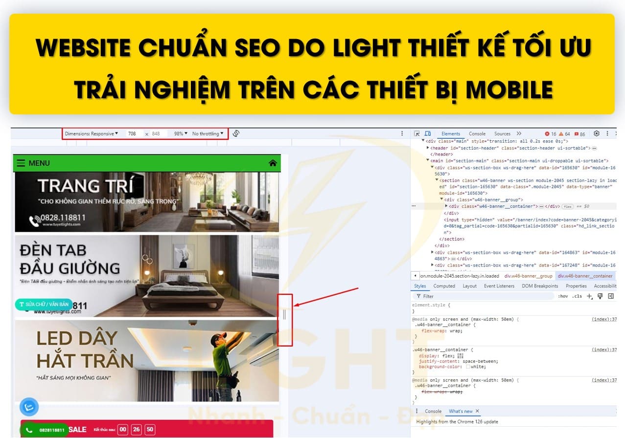 Tiêu chí làm web chuẩn SEO của LIGHT