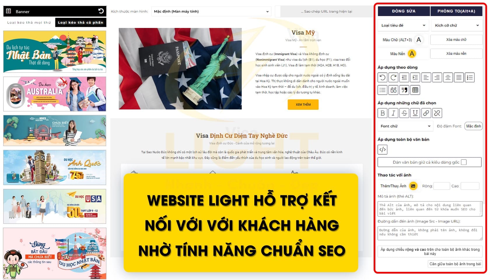 Website hỗ trợ kết với với khách hàng và các đối tác trên toàn thế giới