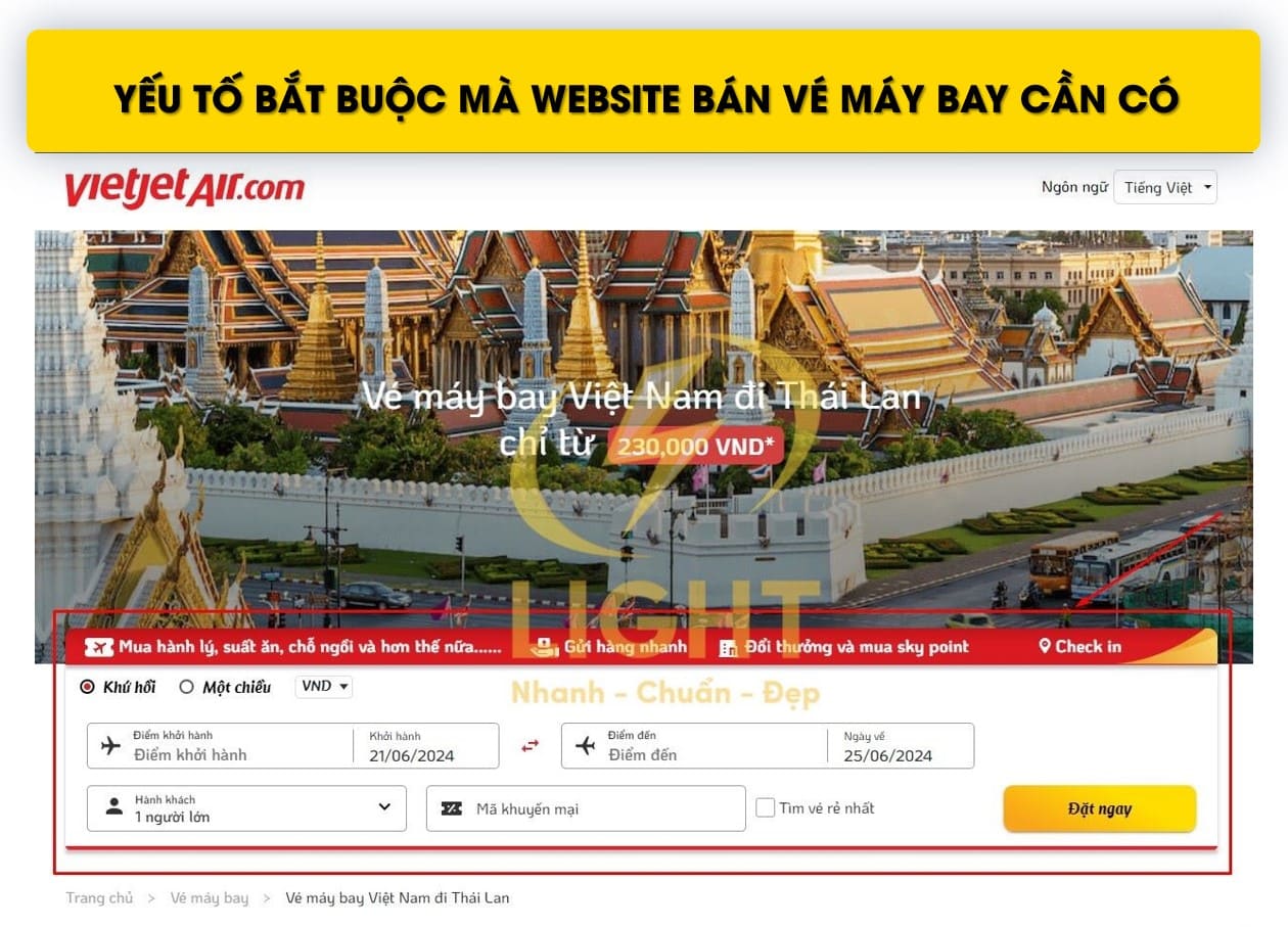 Website cần tính năng gì?