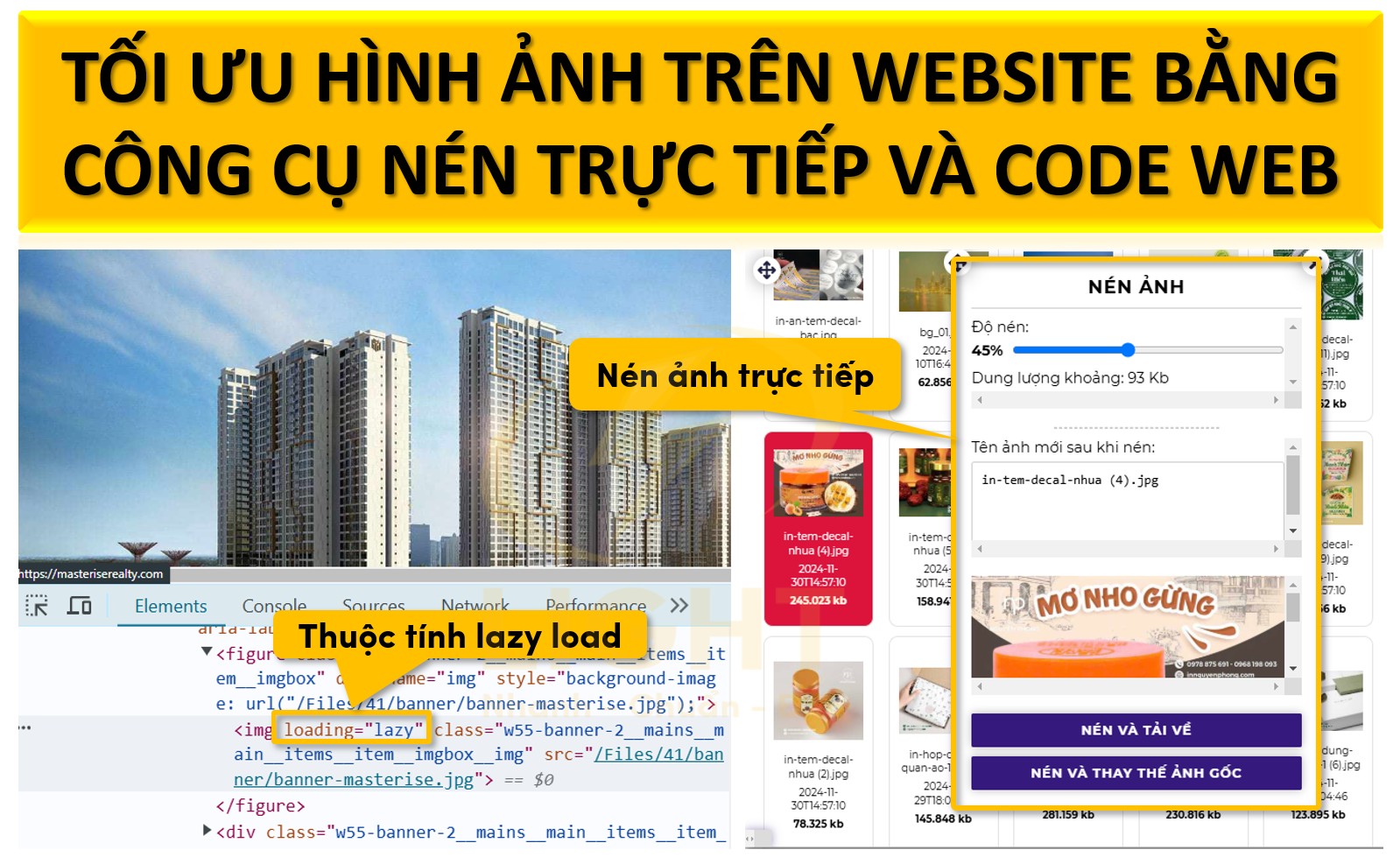 tối ưu hình ảnh trên website