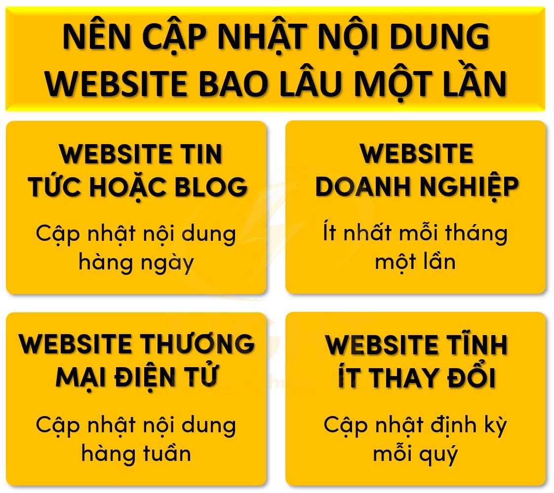 Nên cập nhật nội dung website bao lâu một lần