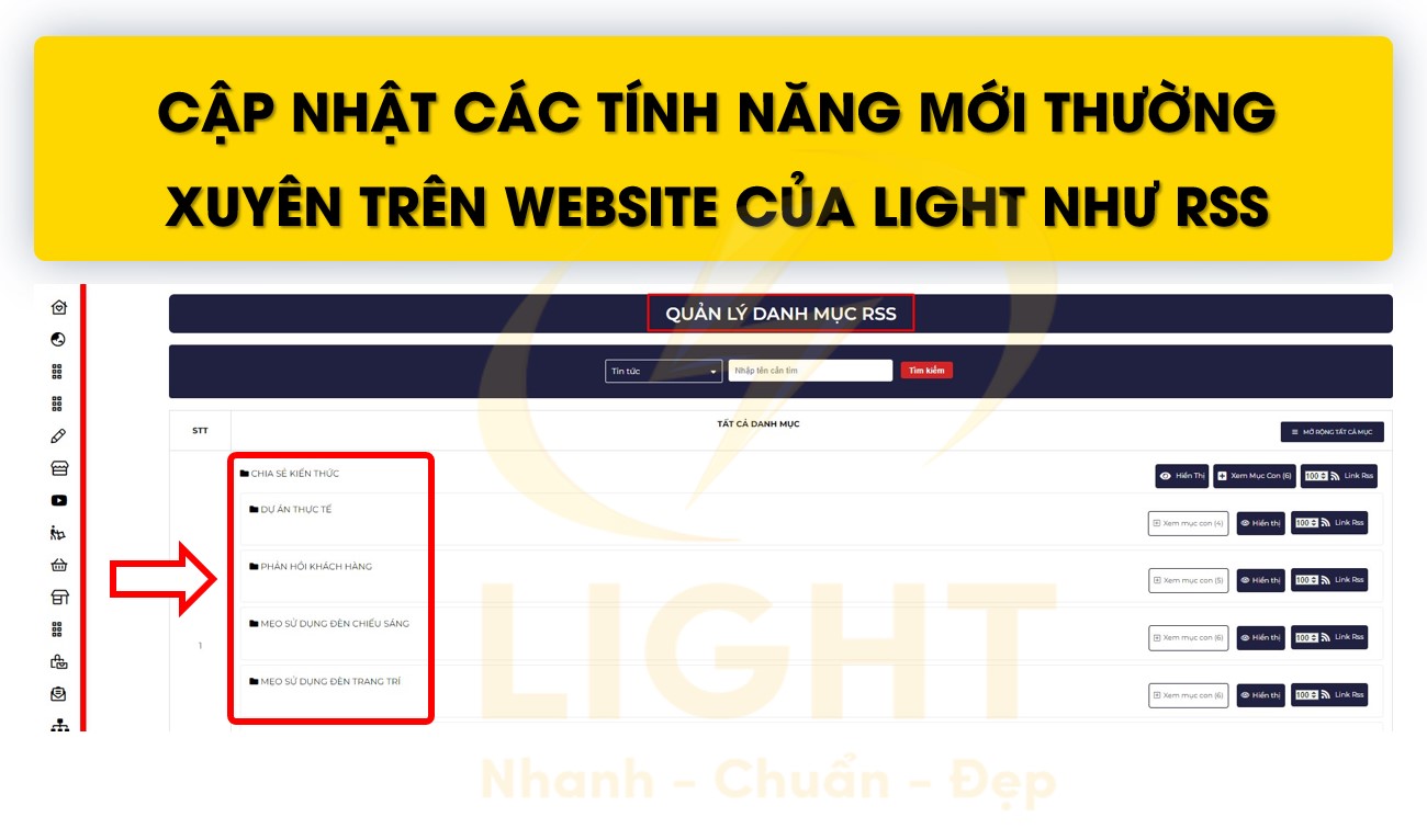 Ưu điểm vượt trội của dịch vụ website chuẩn SEO của LIGHT