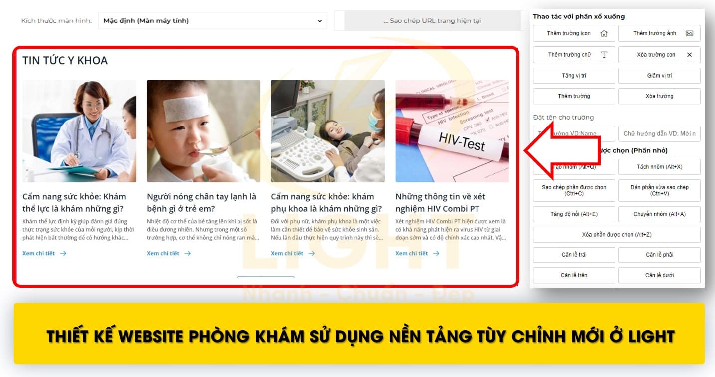 Light - Nơi cung cấp website uy tín, chất lượng