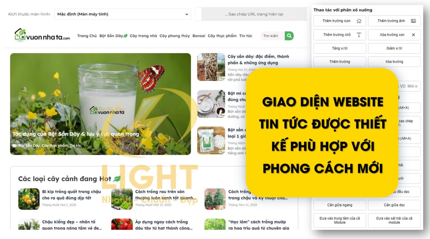 LIGHT - Chuyên gia dành cho trang tin của bạn