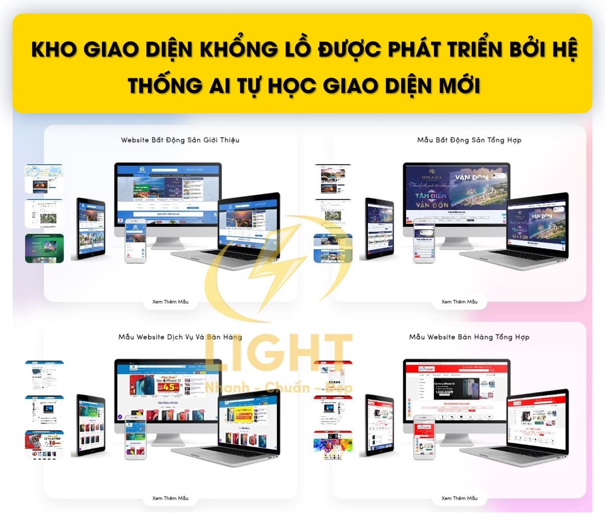 Đội ngũ làm web của LIGHT có trình độ cao