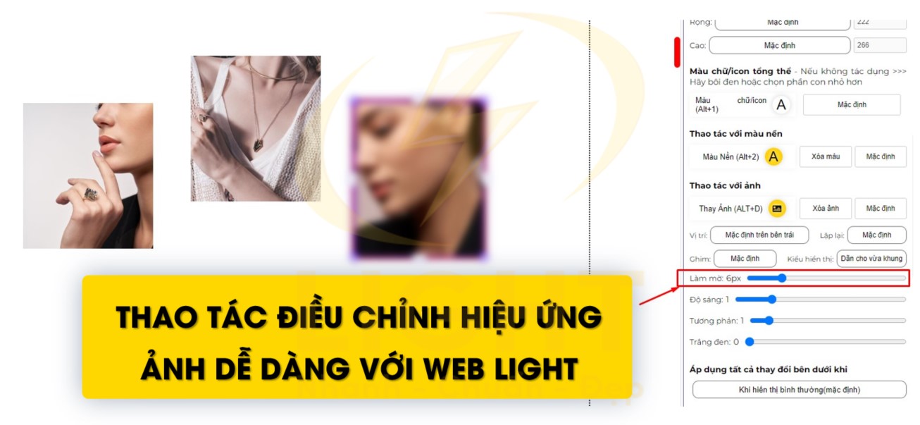 Web LIGHT hiện đại, đẹp chuẩn