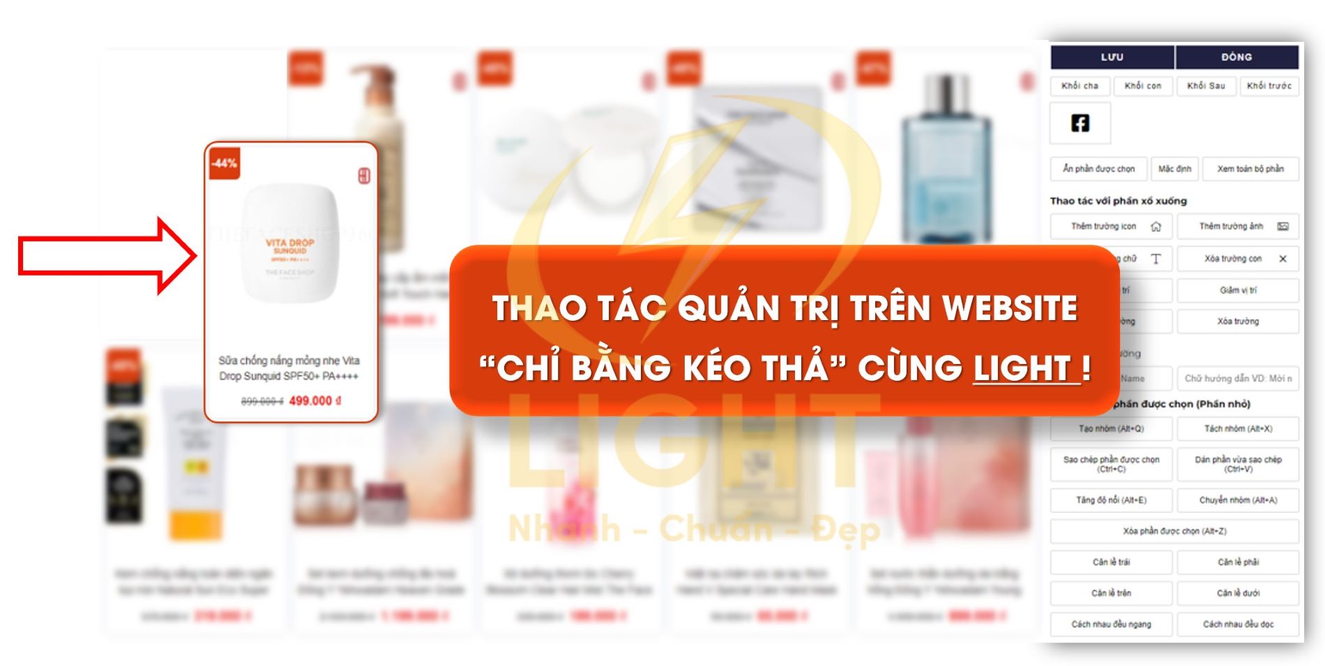 LIGHT đồng hành cùng các khách hàng cần thiết kế Website đẹp chuẩn