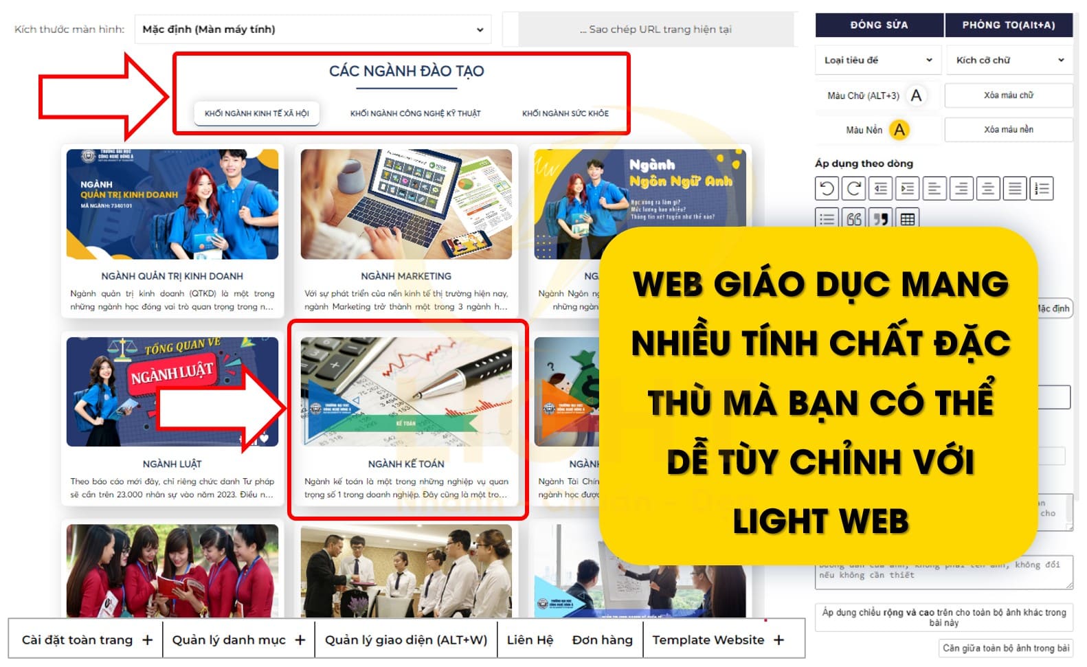 Web giáo dục mang nhiều tính chất đặc thù