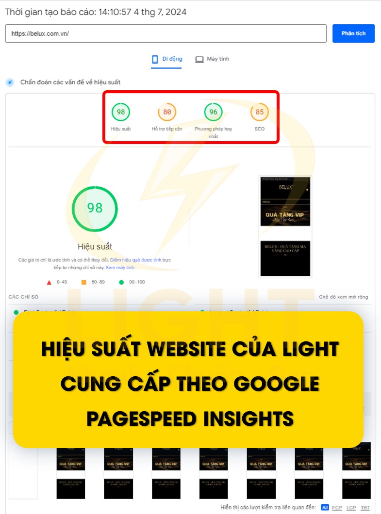 Bạn muốn có bảng giá thiết kế web, hãy liên hệ ngay với LIGHT